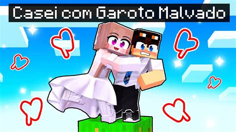 Me Casei Com O Garoto Malvado Em Apenas Um Bloco No Minecraft Youtube