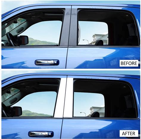 4pcs Chrome Pillar Post Door Window Trim For 2004 2014 Ford F150 Super Cab Crew Ebay