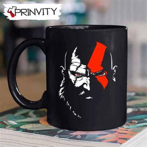 Kratos God Of War Playstation Mug, Size 11oz & 15oz, Best Christmas Gifts 2022 - Prinvity - Prinvity