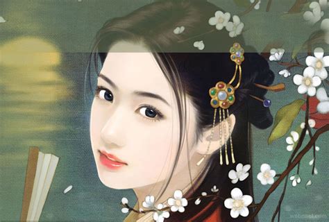 Chinese Art Painting Girl Ancient 6 - Full Image