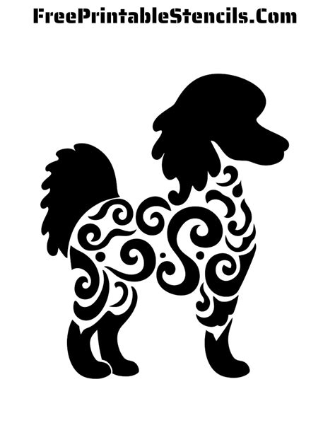 Free Printable Poodle Stencils Free Printable Stencils