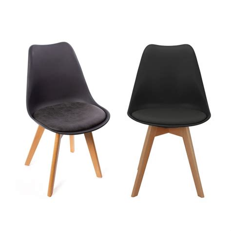 Стулья для кухни 2 шт BRADEX Home комплект Eames Bon пластиковые со ...
