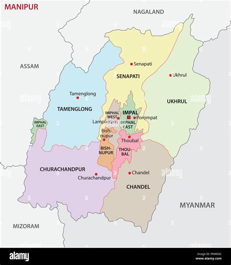 Imphal Manipur Map