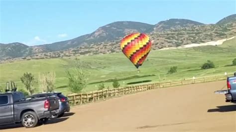 Hot Air Balloon Crashes In Colorado Caught On Camera