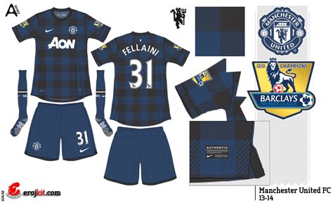 Kit Design By Eroj 2013 14 Manchester United Home E Away