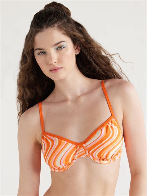 No Boundaries Juniors Underwire Print Bikini Top Sizes Xs Xxl