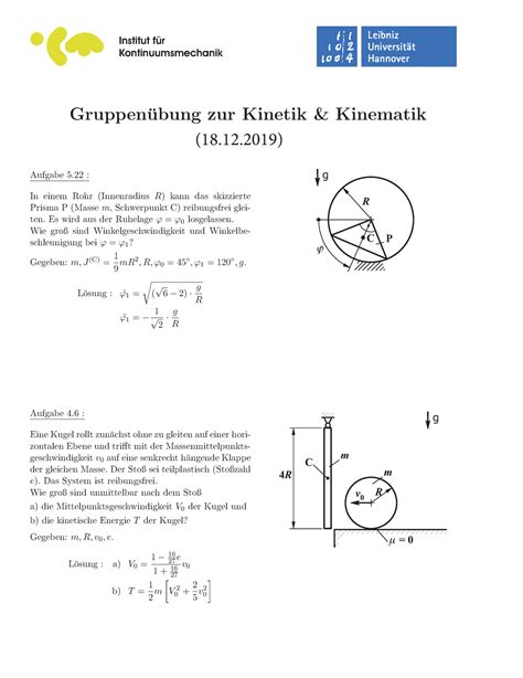 Technische Mechanik Iii Gruppen Bung Institutf R