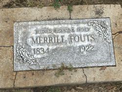 Merrill Fouts Memorial Find A Grave