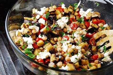 Roasted Eggplant Salad With Goat Cheese 3 Points Laaloosh Recipe