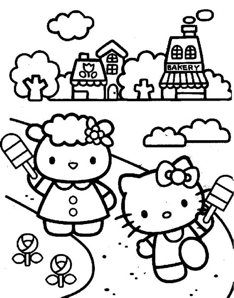 Hello Kitty and Friends Coloring Pages - Slim Image