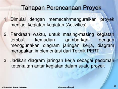 Ppt “ Manajemen Proyek Sistem Informasi ” Powerpoint Presentation Id 2581187