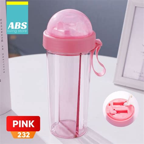 Jual Botol Strawberry Bear Mug Latso Viral Tumbler Free Sedotan