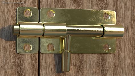 Brass Sliding Door Locks Set 3d Model 29 3ds Blend C4d Fbx Max Ma Lxo Obj Free3d