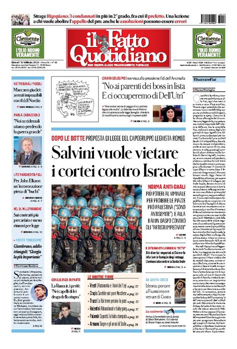 Gioved Febbraio Il Fatto Quotidiano