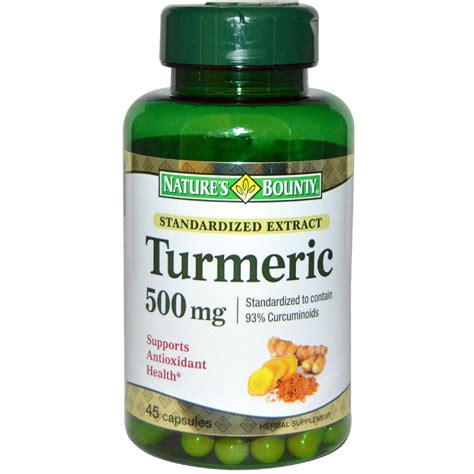 Nature S Bounty Turmeric Standardized Extract Mg Capsules