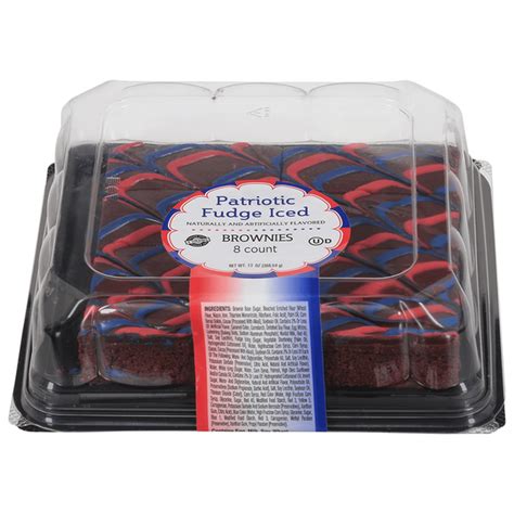 Mjays Specialty Baked Foods Brownies Patriotic Fudge Iced 8 Each Delivery Or Pickup Near Me