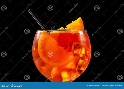 Copo De Cocktail De Spritz De Aperol Imagem De Stock Imagem De Vinho