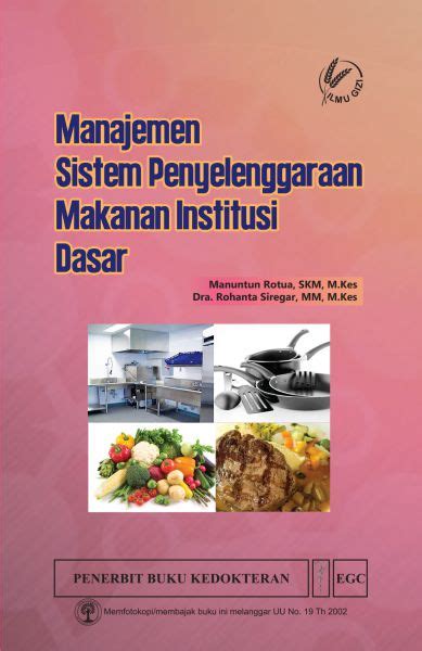 Manajemen Sistem Penyelenggaraan Makanan Institusi Dasar Cv Tirta