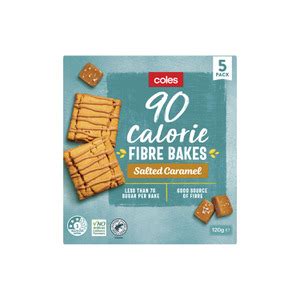 Calories In Coles Calorie Fibre Bakes Salted Caramel Pack Calcount