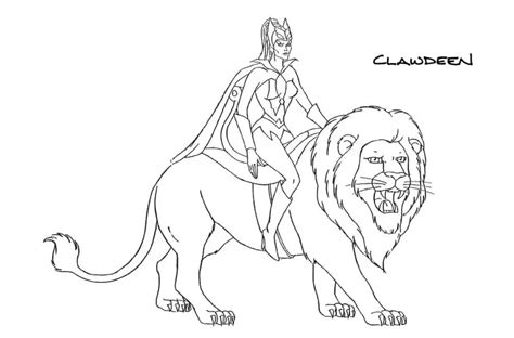 Clawdeen From She Ra Princess Coloring Page Free Printable Coloring