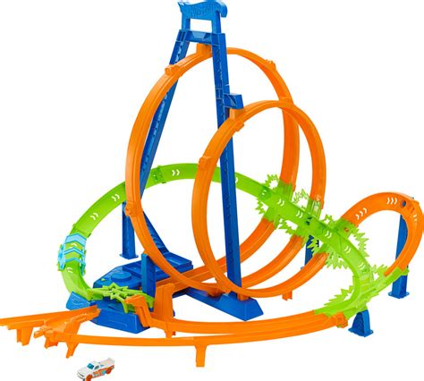 Hot Wheels Track Set With Crash Zones Motorized Booster And Hot Wheels Car Toys R Us Canada