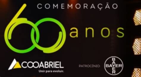 Em comemoração aos 60 anos Cooabriel anuncia show atração nacional