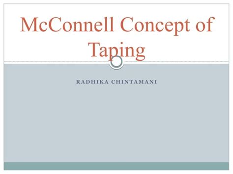 Mcconnell Taping Technique Ppt