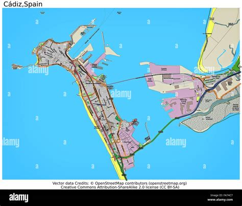 Cadiz Spain Map