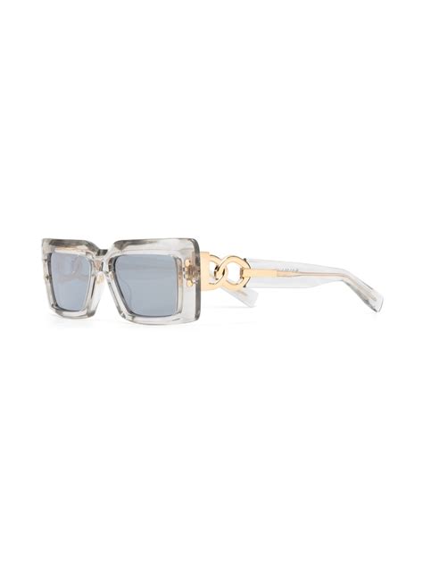 Balmain Eyewear Square Frame Sunglasses Farfetch