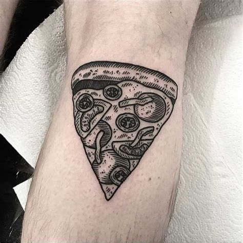 Pizza slice tattoo by Deborah Pow - Tattoogrid.net