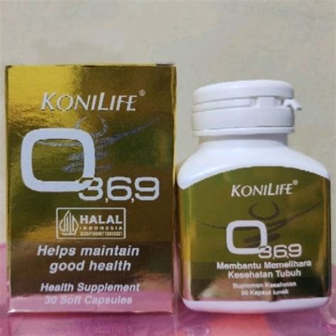 Jual Konilife Omega 369 Botol 30 Kapusl Omega 3 6 9 Memelihara