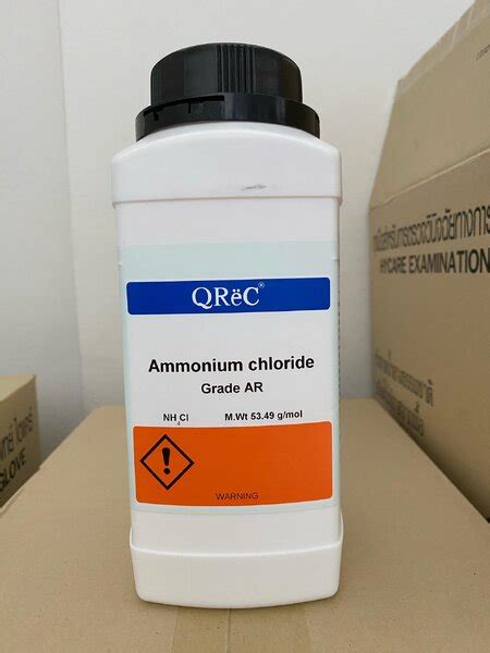 Ammonium chloride 99 8 AR grade 1 กโลกรม ขวด ยหอ Qrec