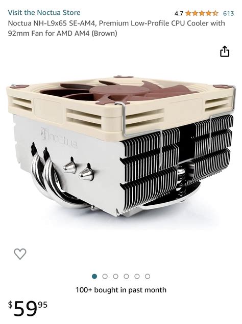 Low profile Noctua cooler performance : r/sffpc