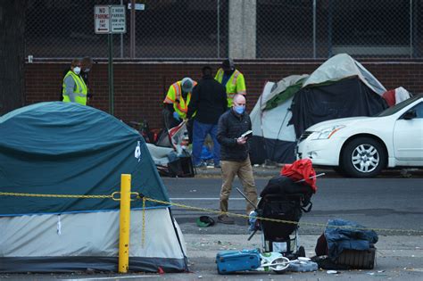 Photos Denver Homeless Camp Sweep On Oct 6 2020