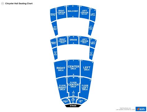 Chrysler Hall Seating Chart