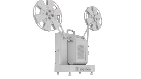 3d Model Vintage Movie Projector Turbosquid 2206417