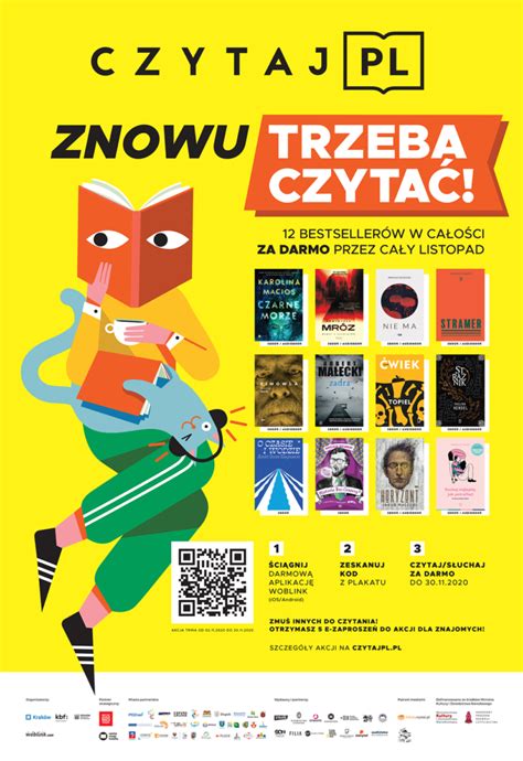 Akcja Czytaj PL 2020 12 bestsellerów znowu za darmo Czytaj PL