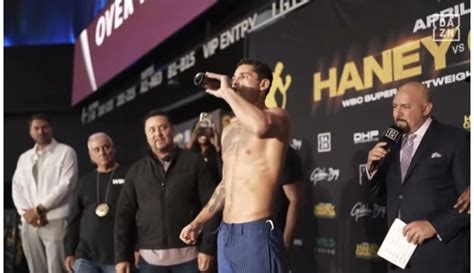 Ryan Garcia really downed a beer at his weigh-in with Devin Haney