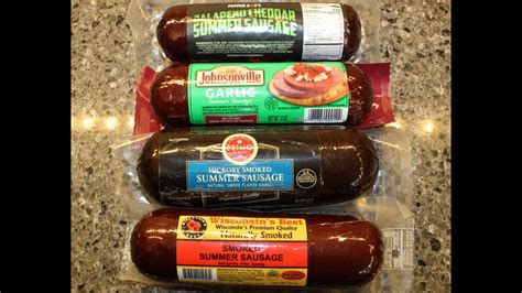 Summer Sausage Pepper Joes Jalapeno Cheddar Johnsonville Garlic