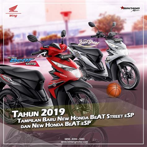 Tahun 2019 Tampilan Baru Honda Beat Street Dan Beat Esp Honda