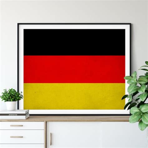 Germany Flag Art Germany Flag Print German Flag Poster | Etsy