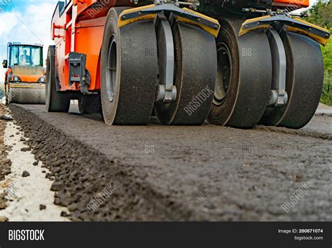 Asphalt Roller That Image And Photo Free Trial Bigstock