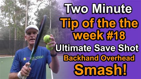 Tennis Lessons Backhand Overhead Smash Youtube