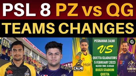 Big Players Changing Before Psl Qg Vs Pz Exhibition Match In