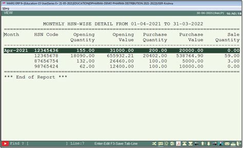 How To View Monthly Hsn Summary In Marg Software