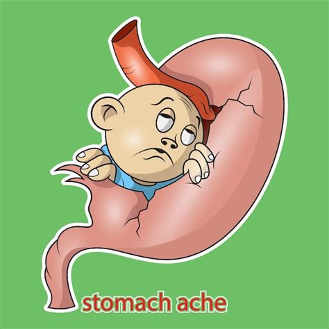 Premium Vector Illustration Vector Graphic Stomach Ache