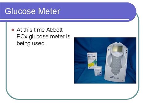 Glucose PointofCare Testing POCT Staff Training Glucose Meter