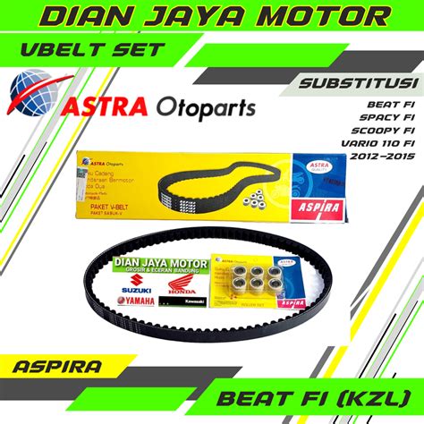 Jual Vanbelt Beat Fi KZL Set Roller Bando Aspira BEAT FI SCOOPY FI BELT