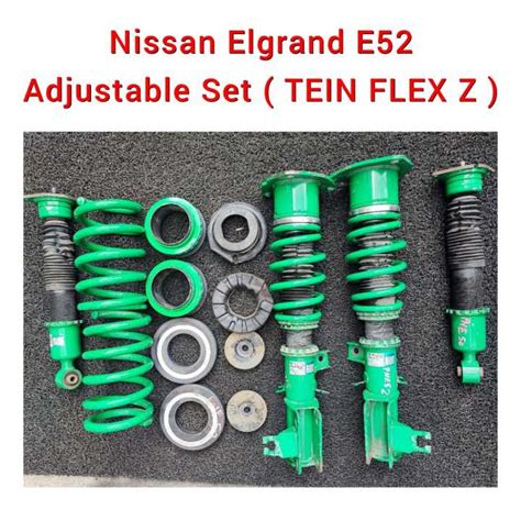 Nissan Elgrand E52 TEIN Flex Z Adjustable Set Hi Low Soft Hard Body