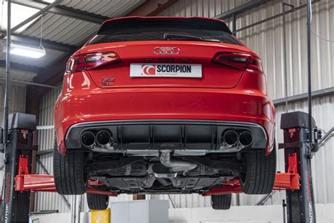 Scorpion Audi S3 2 0t 8v Resonated Cat Back Exhaust System Ml Performance